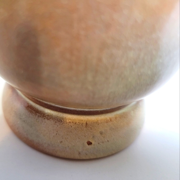 Set of 3 Vintage Frankoma Pottery #C2 Pedestal Mugs-Desert Gold Glaze - Picture 7 of 7